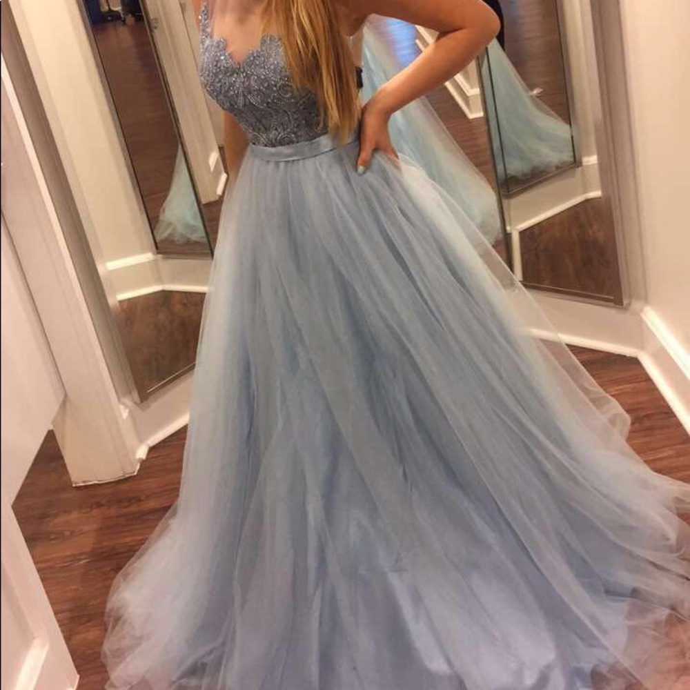 A Cinderella like prom dress